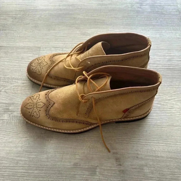 Marc Joseph Mens Vestry St Mustard Suede Ankle Boots Size 10 - Picture 2 of 8